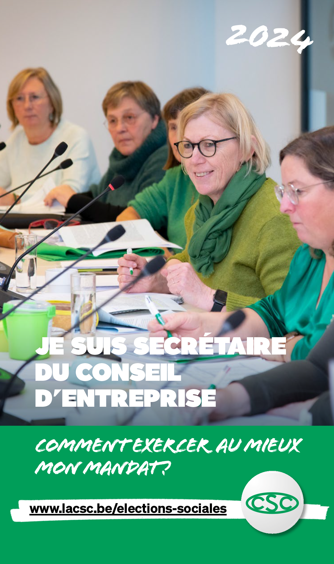 Je suis secretaire au conseil d'entreprise